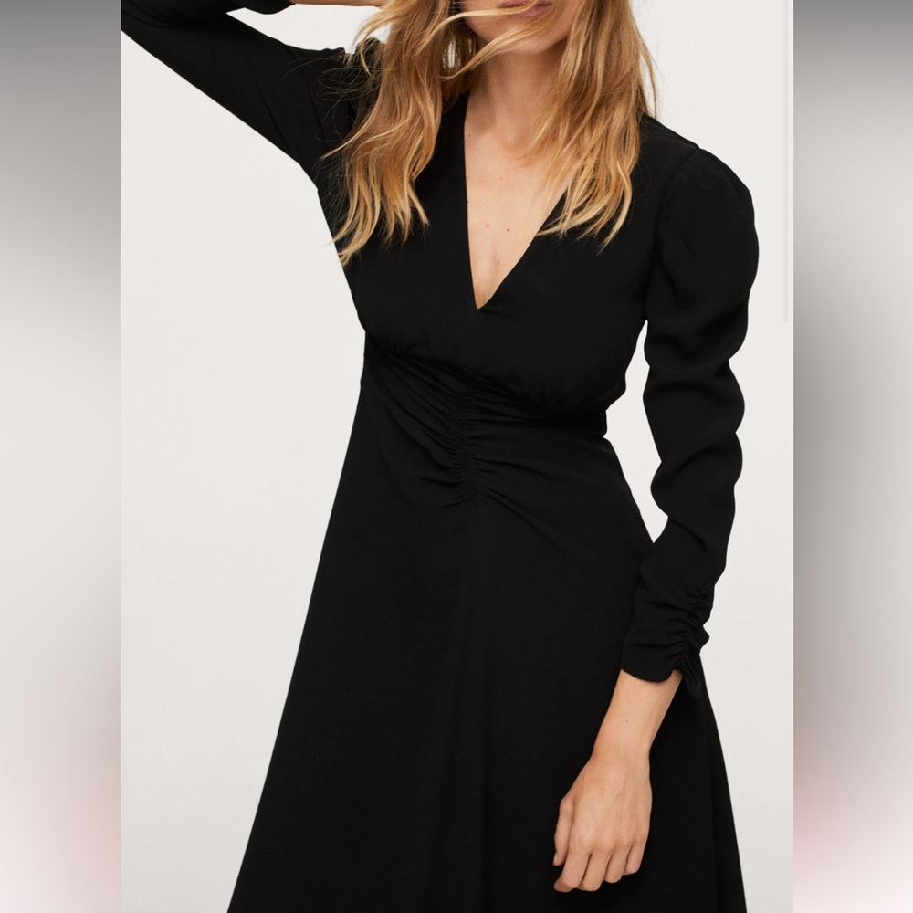 Women’s Mango Ruched detail maxi dress